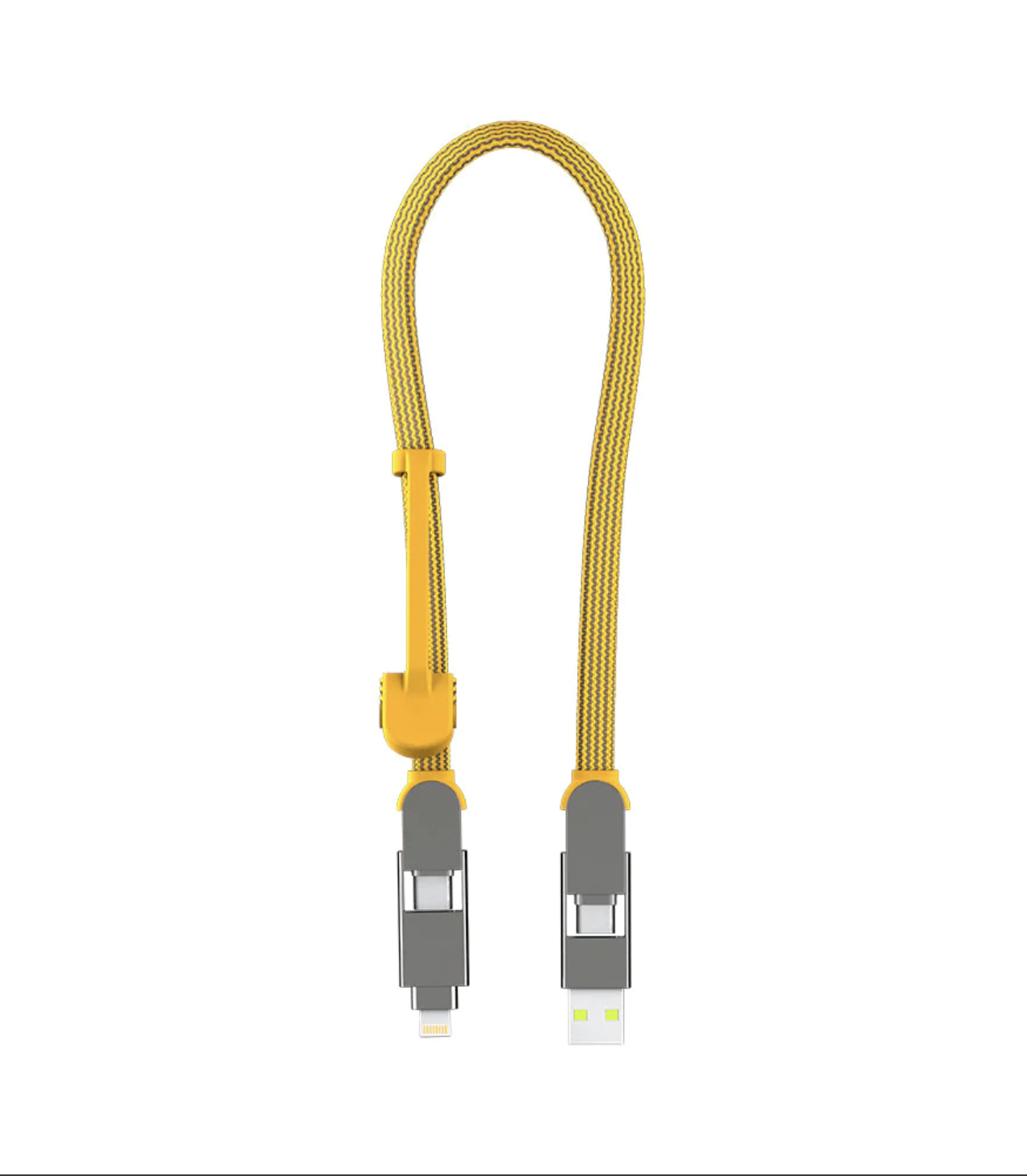 Кабель Rolling Square inCharge XL Summit Yellow 6в1 USB-C/Lightning для быстрой зарядки 100 W 30 см Summit Yellow