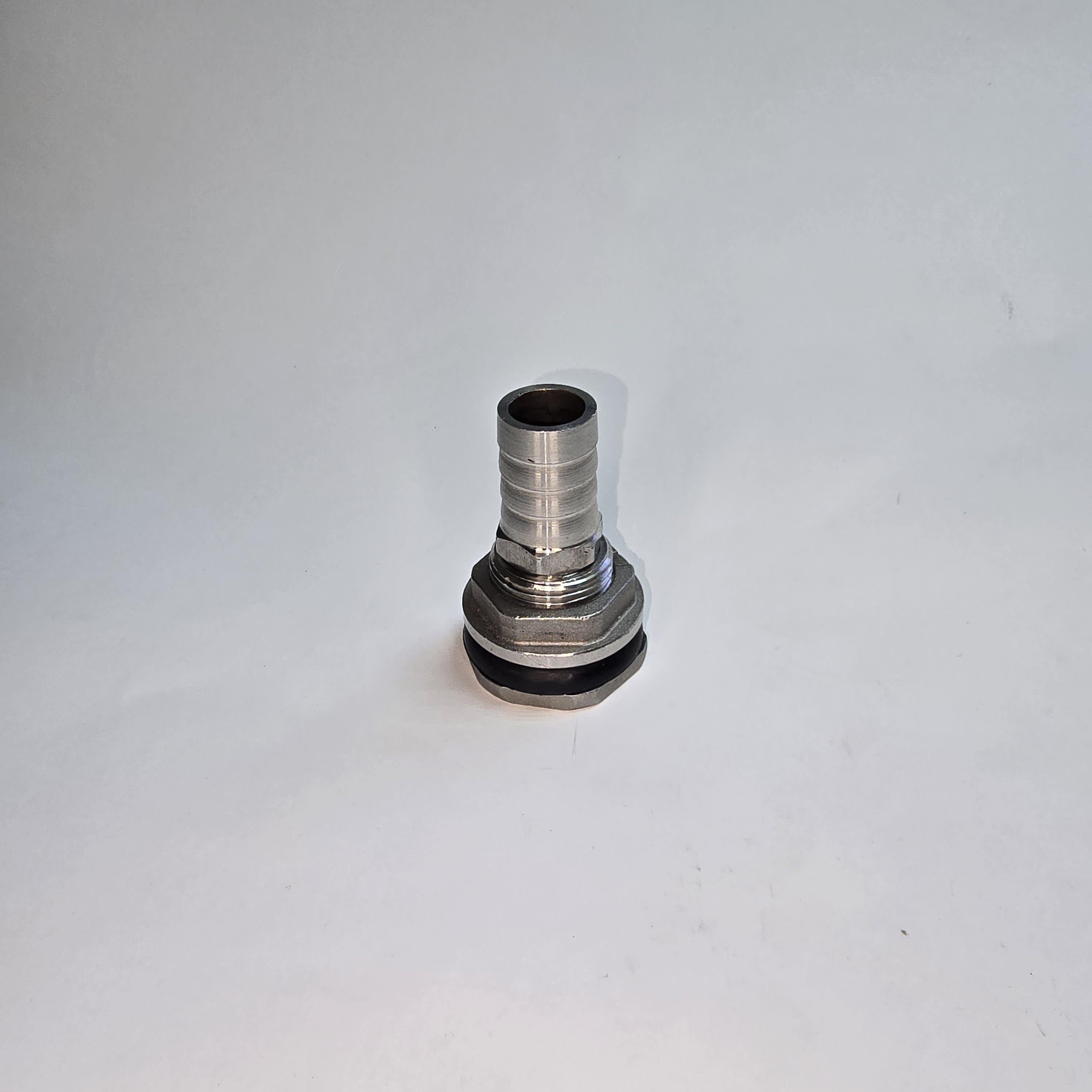 Фитинг врезка 1/2" с AISI304 для подключения шланга 20 мм к бочке емкости