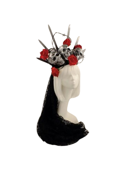 Обруч Donna Isabell c фатой Seta Decor 19-902RD-OR