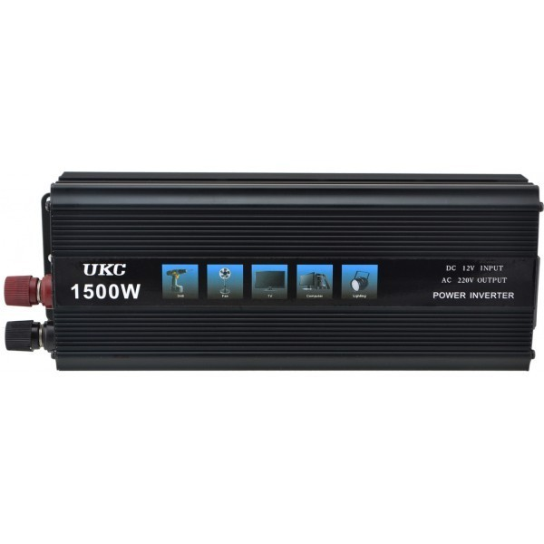 Інвертор напруги автомобільний UKC 12-220V 1500W - фото 2 Інвертор напруги автомобільний UKC 12-220V 1500W - фото 2