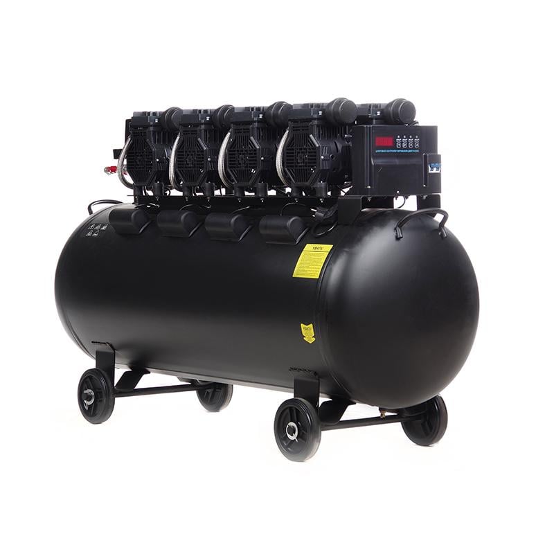 Компрессор Apro восьмицилиндровый безмасляный OFE-200 8 Бар 4х1,5 кВт 950 л/мин 200 л 2 крана (850172) - фото 8 Компрессор Apro восьмицилиндровый безмасляный OFE-200 8 Бар 4х1,5 кВт 950 л/мин 200 л 2 крана (850172) - фото 8