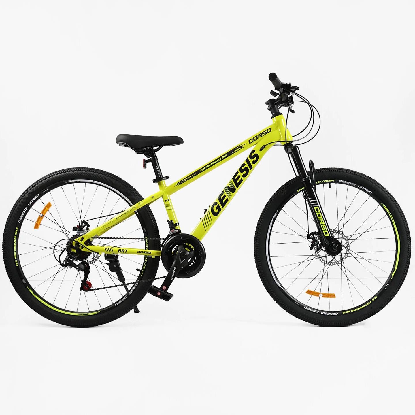 Велосипед горный Corso Genesis 26"/13" Желтый (420366129)