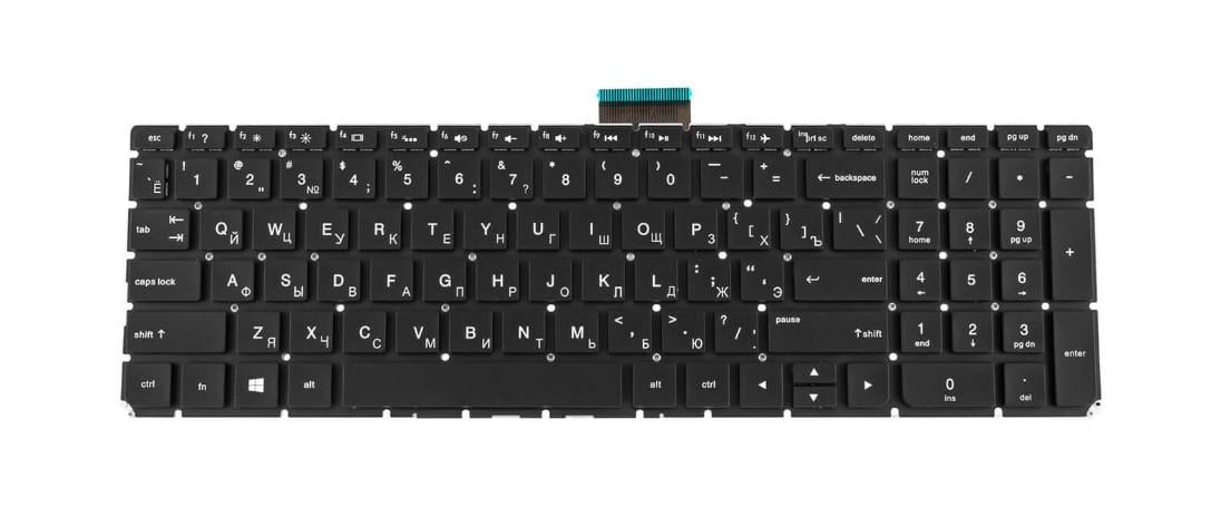 Клавіатура для ноутбука HP Omen 15-ax з підсвічуванням клавіш (862972-251)