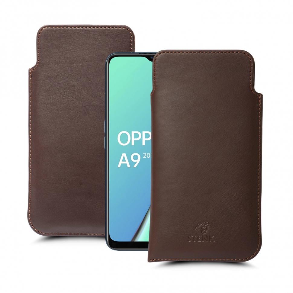 Футляр Stenk Elegance для OPPO A9 (2020) Коричневый (65172)