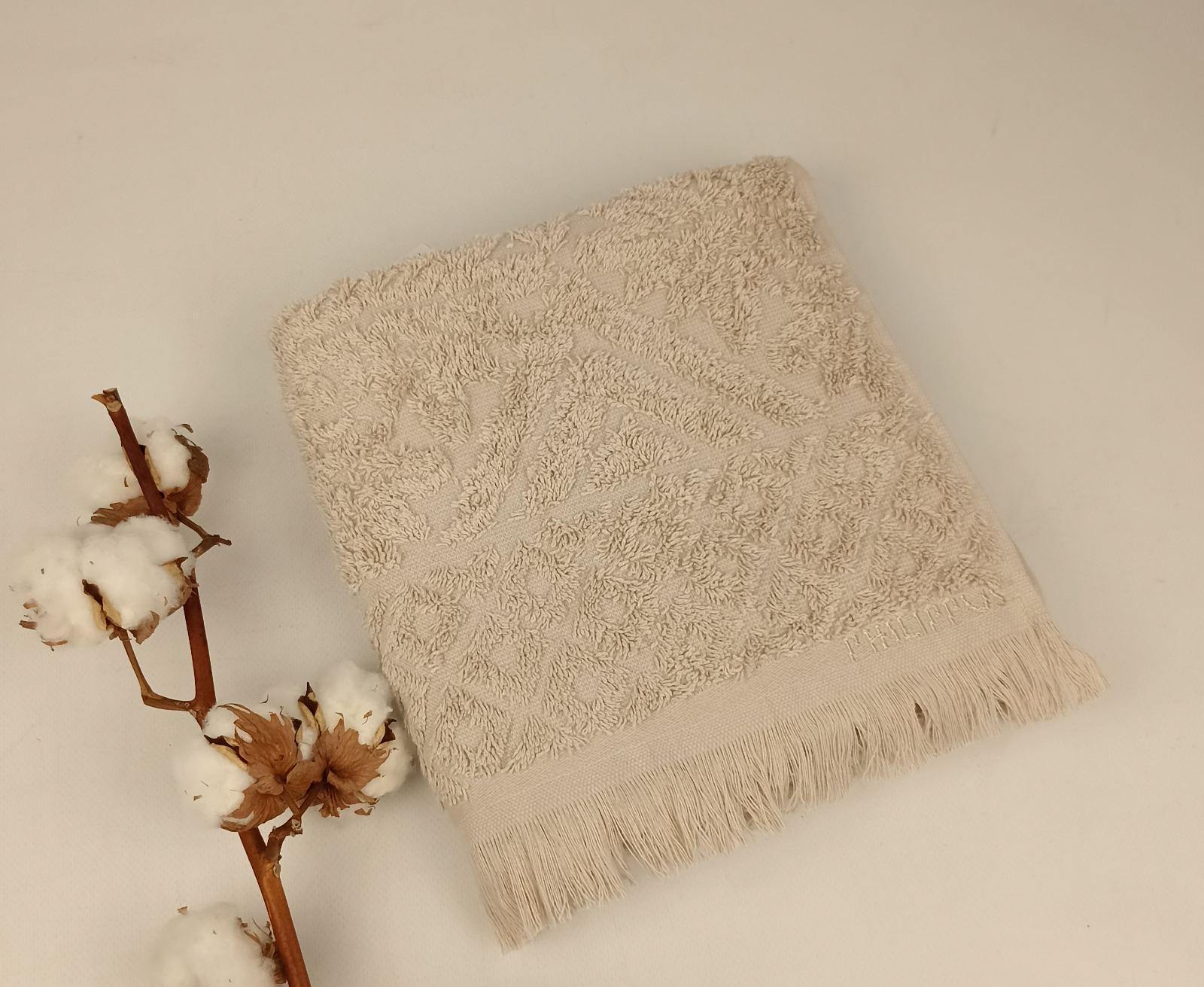 Полотенце Philippus Delux Cotton Puket 50х90 см Бежевый (Е949)