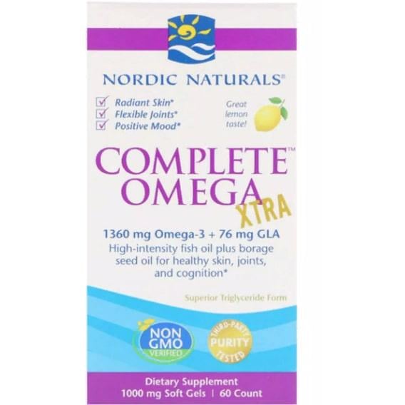 Омега 3 Nordic Naturals Complete Omega Xtra 1360 мг Omega-3 + 76 мг CLA 60 Softgels Lemon Flavor (NOR0180)1 Омега 3 Nordic Naturals Complete Omega Xtra 1360 мг Omega-3 + 76 мг CLA 60 Softgels Lemon Flavor (NOR0180)1