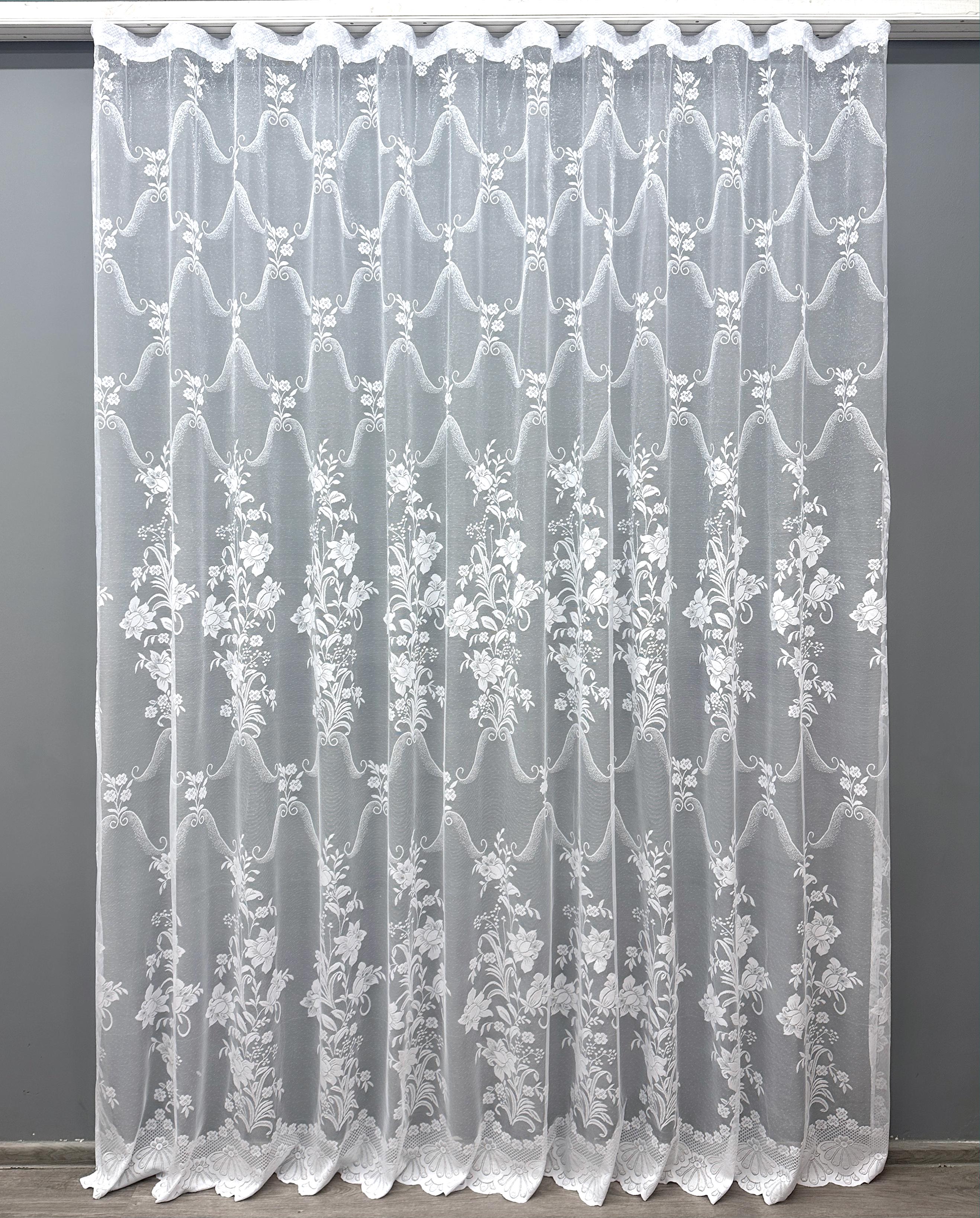 Тюль VR-Textil 1606т Жаккард 300х270 см Белый (42-0559) Тюль VR-Textil 1606т Жаккард 300х270 см Белый (42-0559)