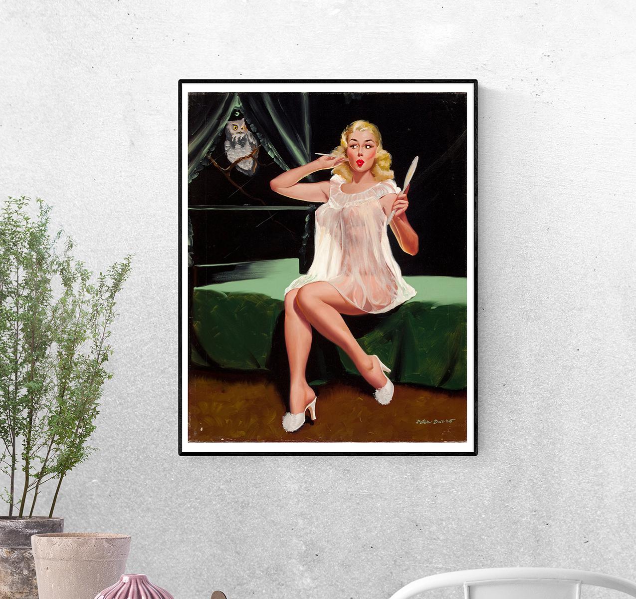 Постер Прозрачный пеньюар. Питер Дарро формат А-3 (pin_up010148_Poster)