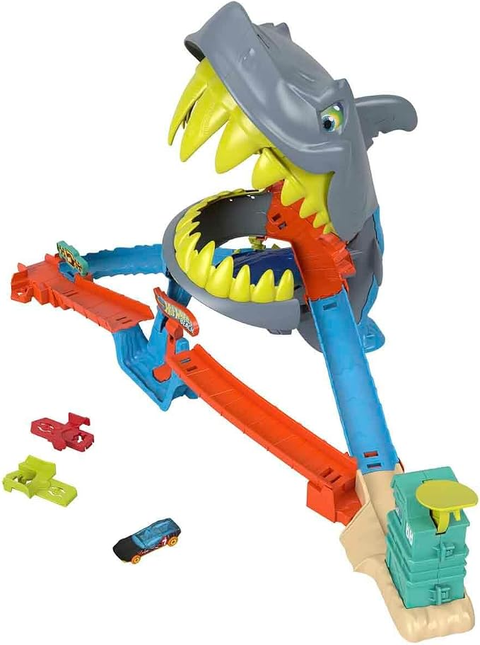 Игровой трек Hot Wheels City Shark Chomp Beach Playset & 1:64 Scale Toy Car (887690021) Игровой трек Hot Wheels City Shark Chomp Beach Playset & 1:64 Scale Toy Car (887690021)