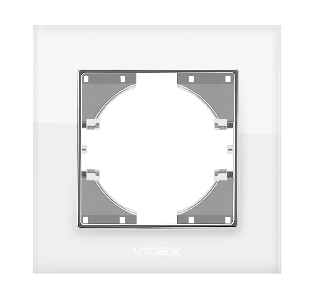 Рамка для розеток Vіdех Bіnеrа 1-місна горизонтальна Білий (22551098)