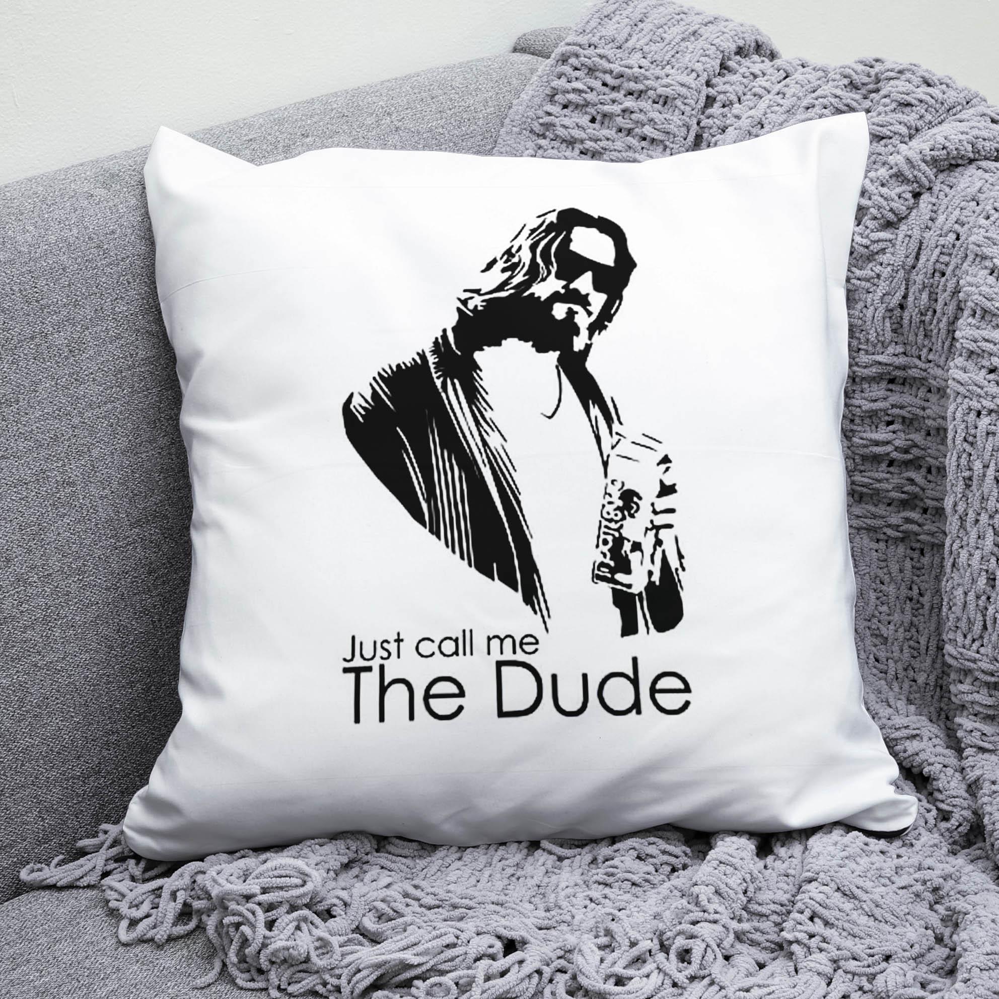 Плюшевая подушка квадрат с принтом The Big Lebowski