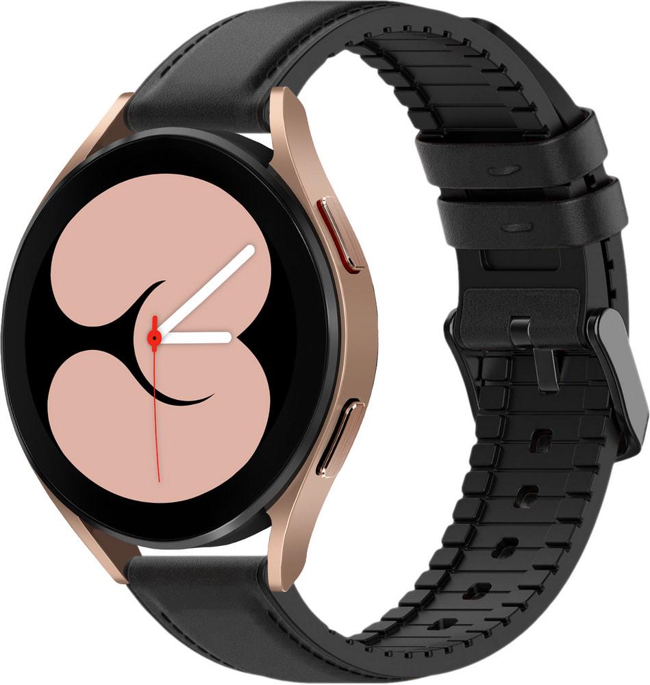 Ремешок кожаный Tamyx для Galaxy Watch 4 40 мм Black (31584-2B)