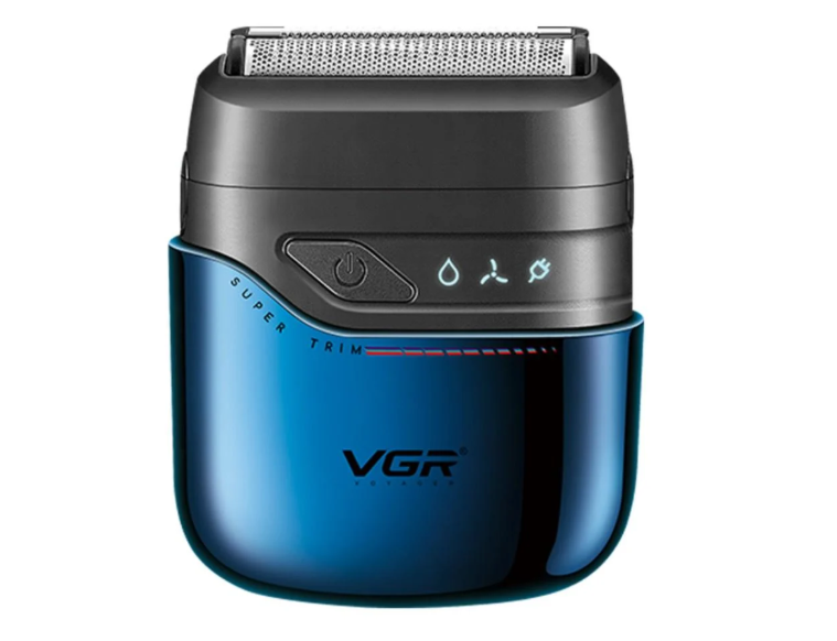 Електробритва VGR V-364 шейвер подвійне лезо IPX7 Blue (27277004)