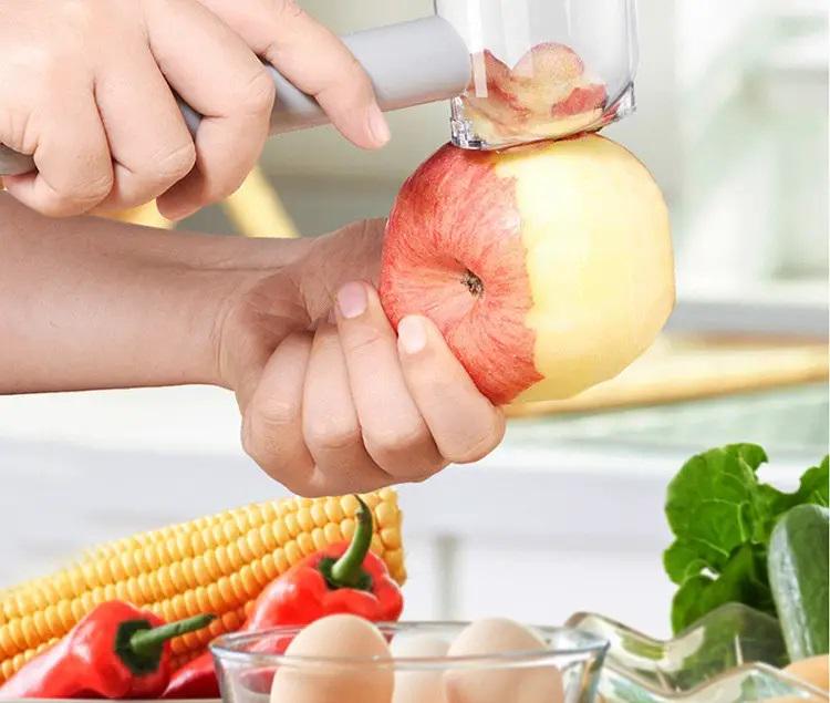 Овочечистка ручна Store Fruit Peeler кухонна для видалення шкірки з контейнером для овочів та фруктів - фото 3