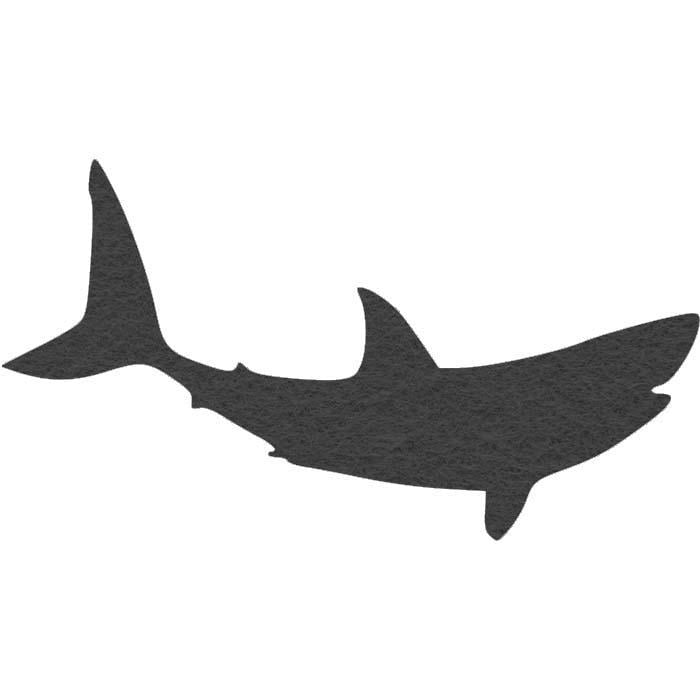 Вырубка из фетра/фоамирана Акула №8 5,5x3 см (2501160363)