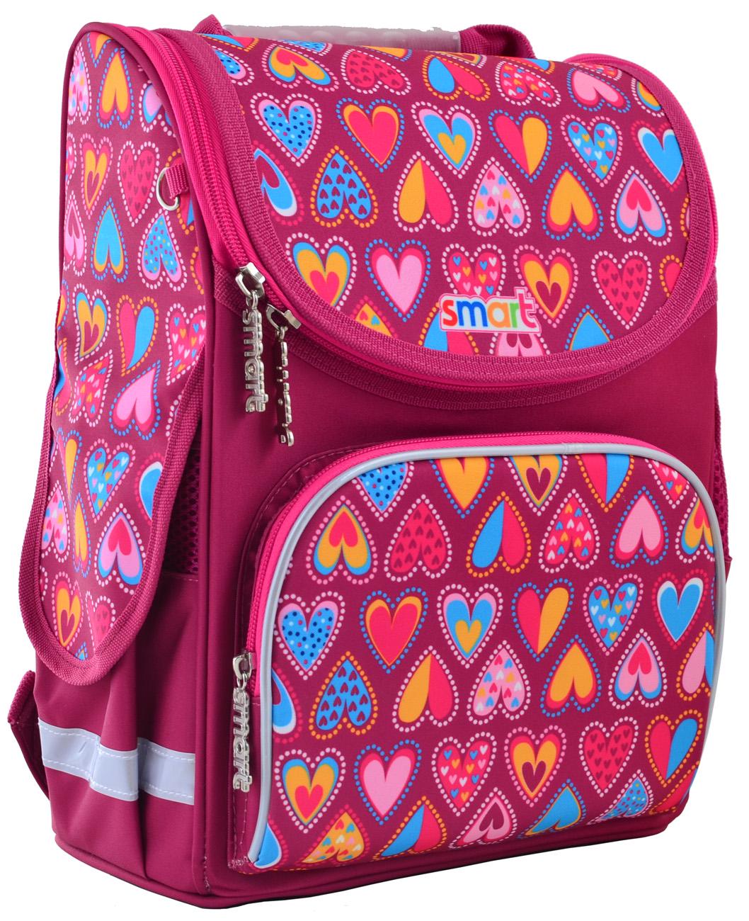 Рюкзак шкільний каркасний Smart PG-11 Hearts Style (555920)