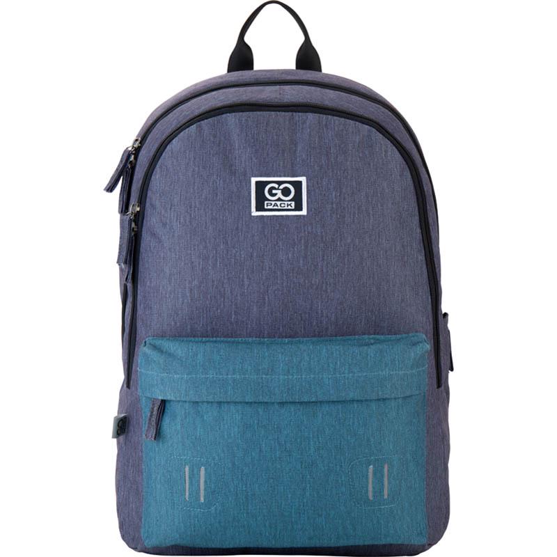 Рюкзак GoPack Сity Серый/Бирюзовый (GO21-140L-1)