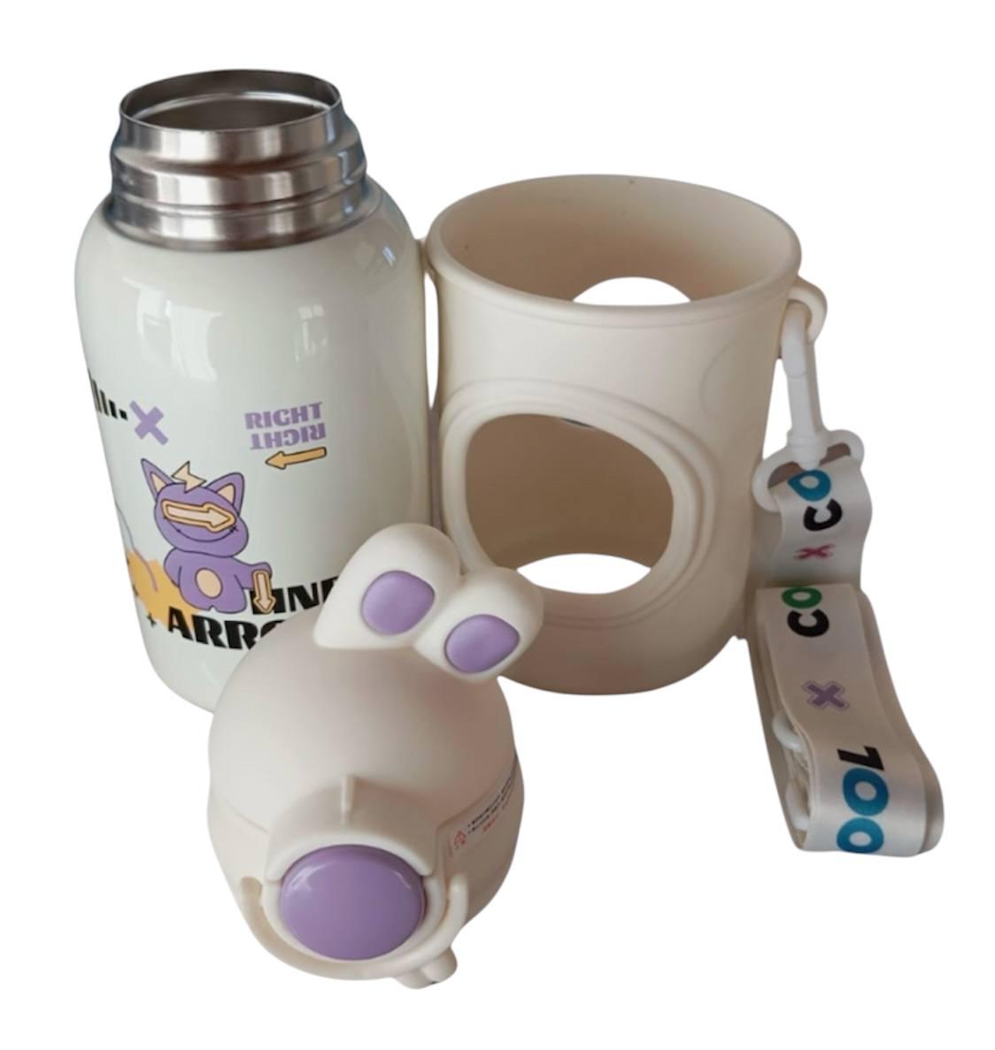 Термос дитячий з Зайчик 500 мл Білий (18a1480e) - фото 2 Термос дитячий з Зайчик 500 мл Білий (18a1480e) - фото 2