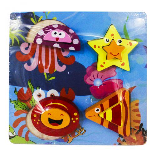 3D-пазлы деревянные рамка-вкладыш вид 1 (174040)