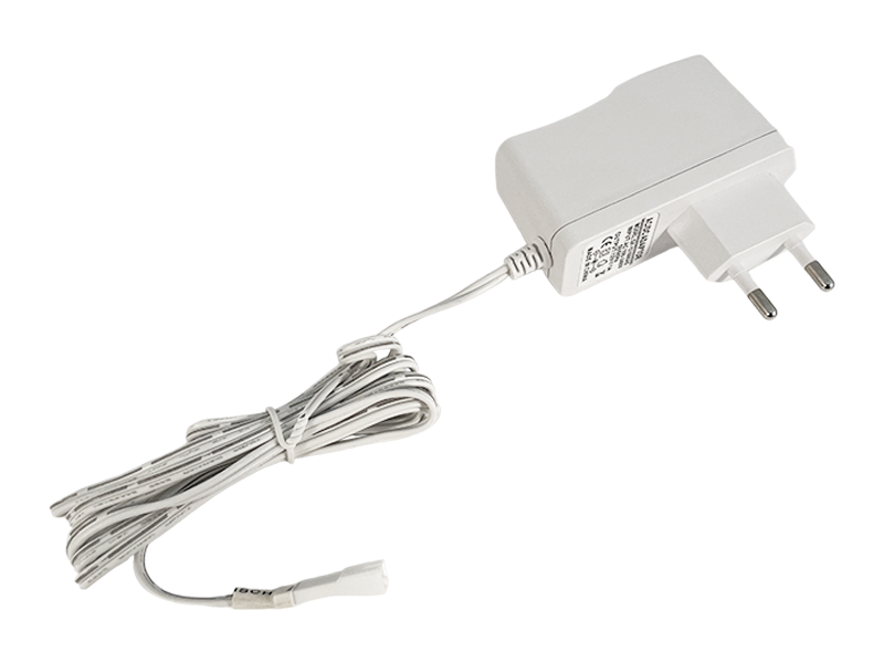 Блок живлення LEDUA 12W-IP44 1А пластик 2000 мм 12V розеточний мама Білий (6504)