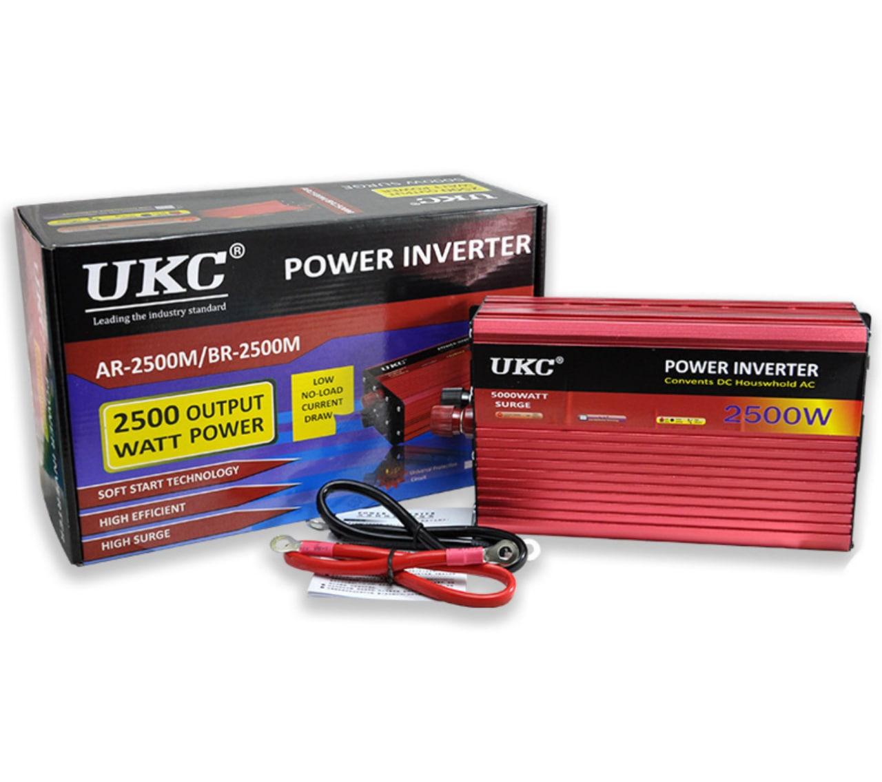 Инвертор 12V-220 UKC 2500W преобразователь напряжения 12V-220V 1 розетка 2500 Вт - фото 7