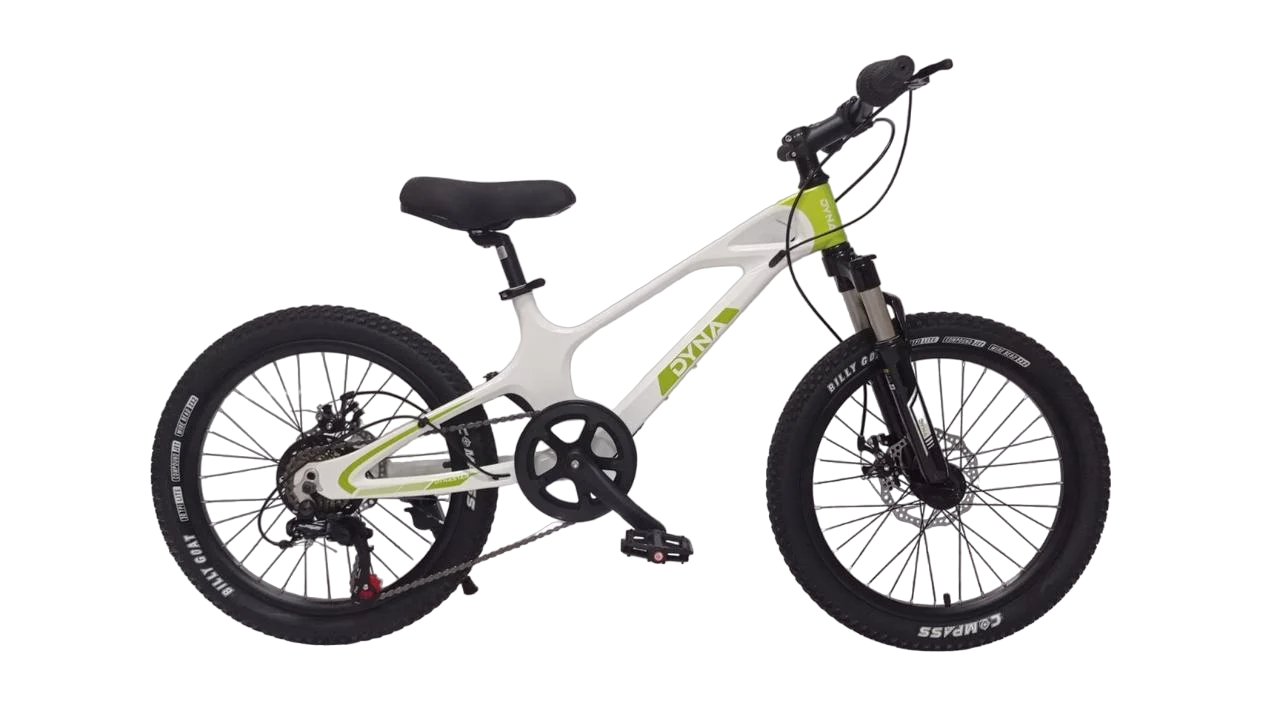 Велосипед детский Dyna M-1 магнезиевый 20" Белый/Салатовый