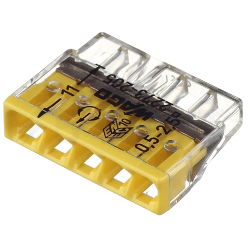 Клема WAGO 2273-205 5-провідна клема переріз 0,5-2,5 номінальна напруга 450 В без пасти (6e27bef0) Клема WAGO 2273-205 5-провідна клема переріз 0,5-2,5 номінальна напруга 450 В без пасти (6e27bef0)