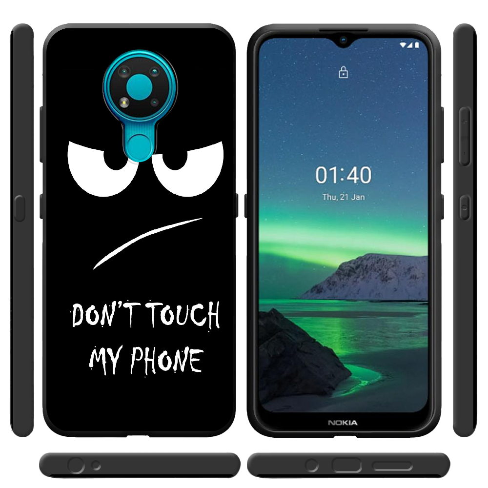 Чохол Boxface Nokia 3.4 Don't Touch my Phone Чорний силікон (41292-up535-43219) - фото 2