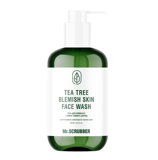 Гель для умывания Mr.SCRUBBER Tea Tree Blemish Skin Face Wash с маслом чайного дерева 200 мл (32122356)