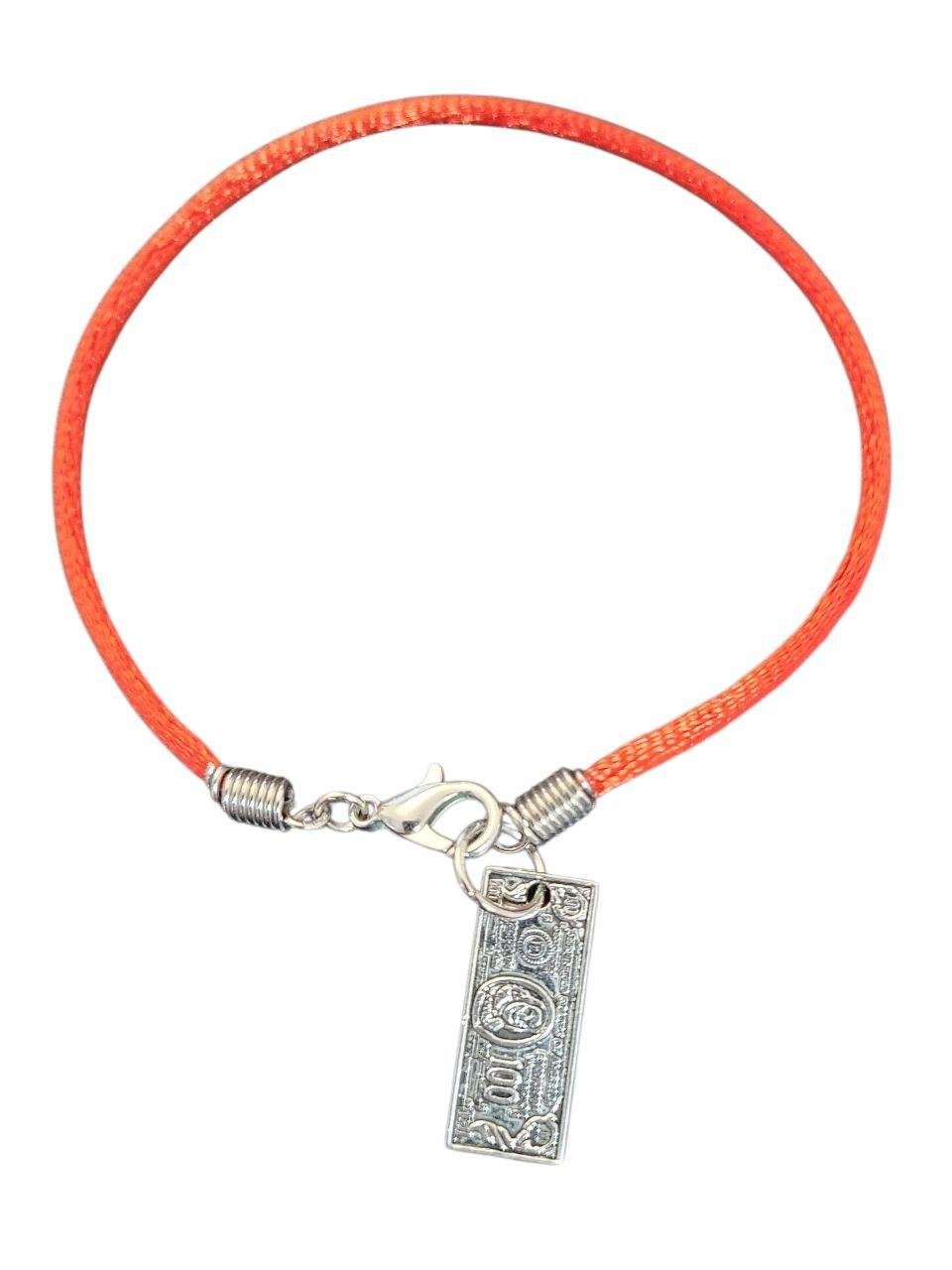 Браслет-оберег Красная нить со значком Доллар Браслет-оберег Красная нить со значком Доллар