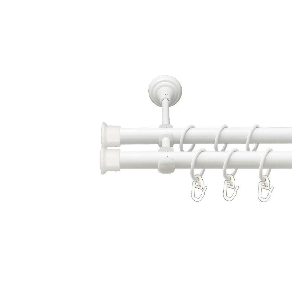 Карниз Orvit Дуо двухрядный гладкий 19/19 мм 300 см Белый (00-00021260)