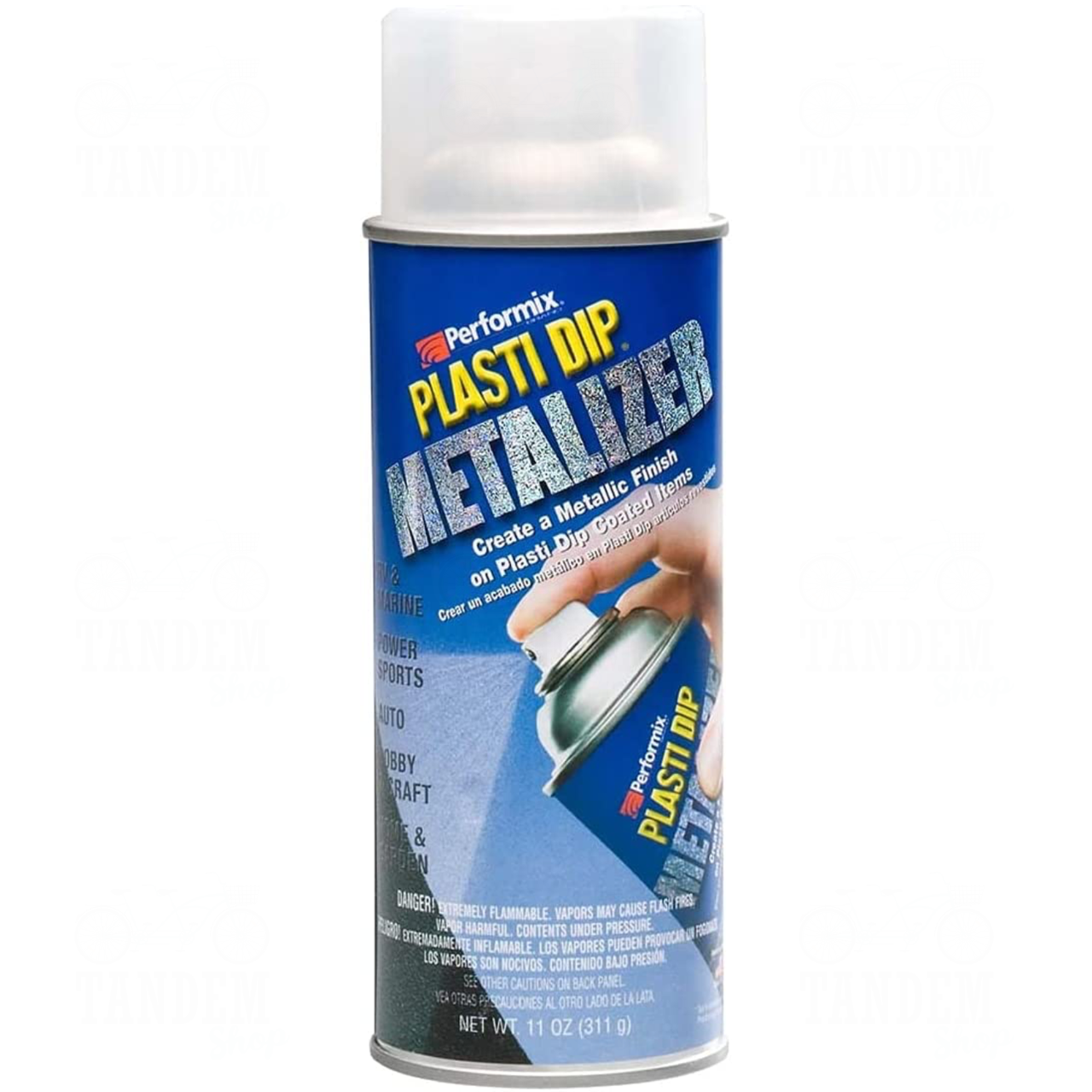 Жидкая резина с эффектом металлик Plasti Dip™ Metalizer 400 мл аэрозоль Серебристый