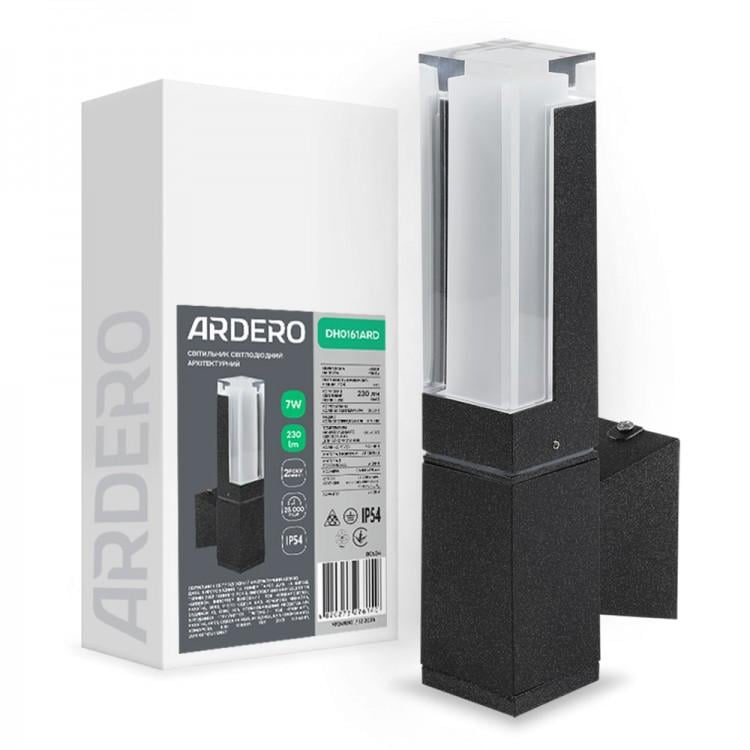 Светильник накладной Ardero DH0161ARD ARCTIC архитектурный 7 Вт 3000K Черный (30651369)