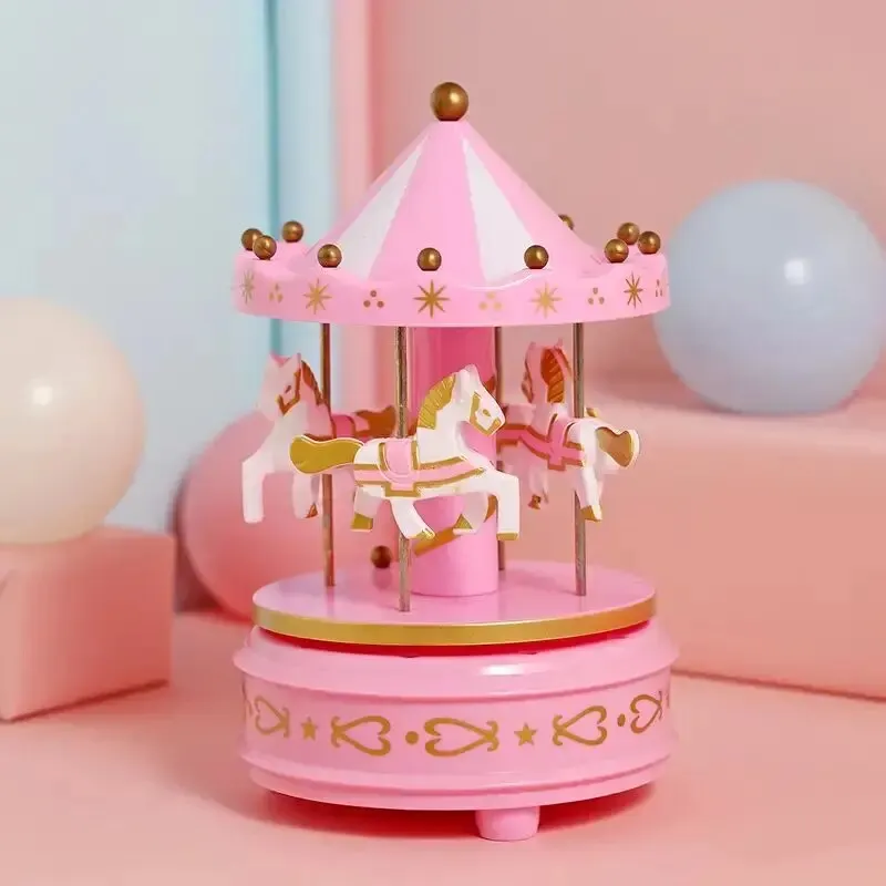 Карусель музична Конячки РК0031-Pink