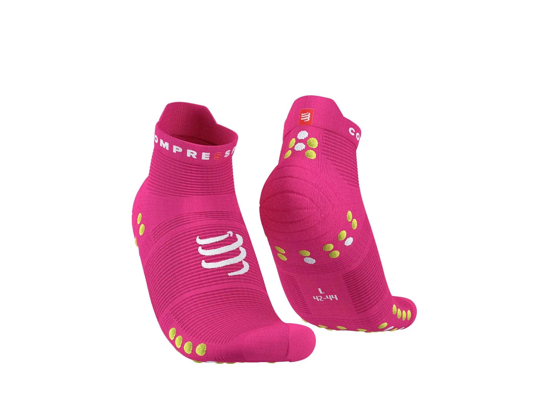 Носки для бега Pro Racing Socks V4.0 Ultralight Run Low T2 р. 39-41 Fluo Pink/Primerose (12333581) - фото 1