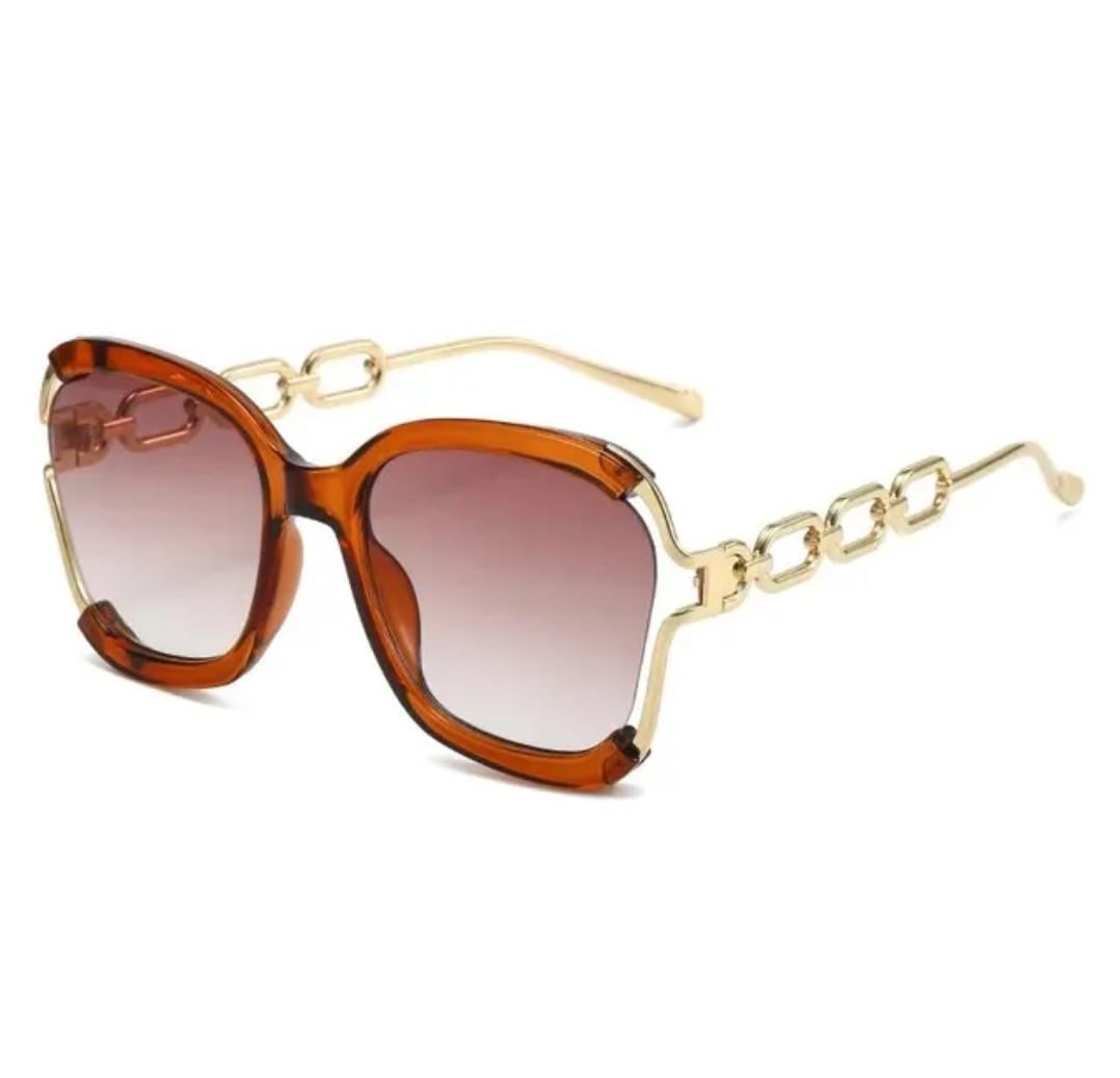 Солнцезащитные очки винтажные sun glasses 6115 Brown (34965461)