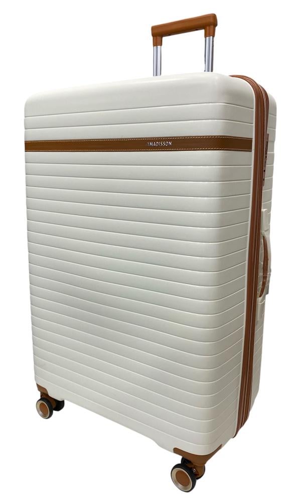 Чемодан большой Madisson Snowball 63703 полипропилен Кремовый