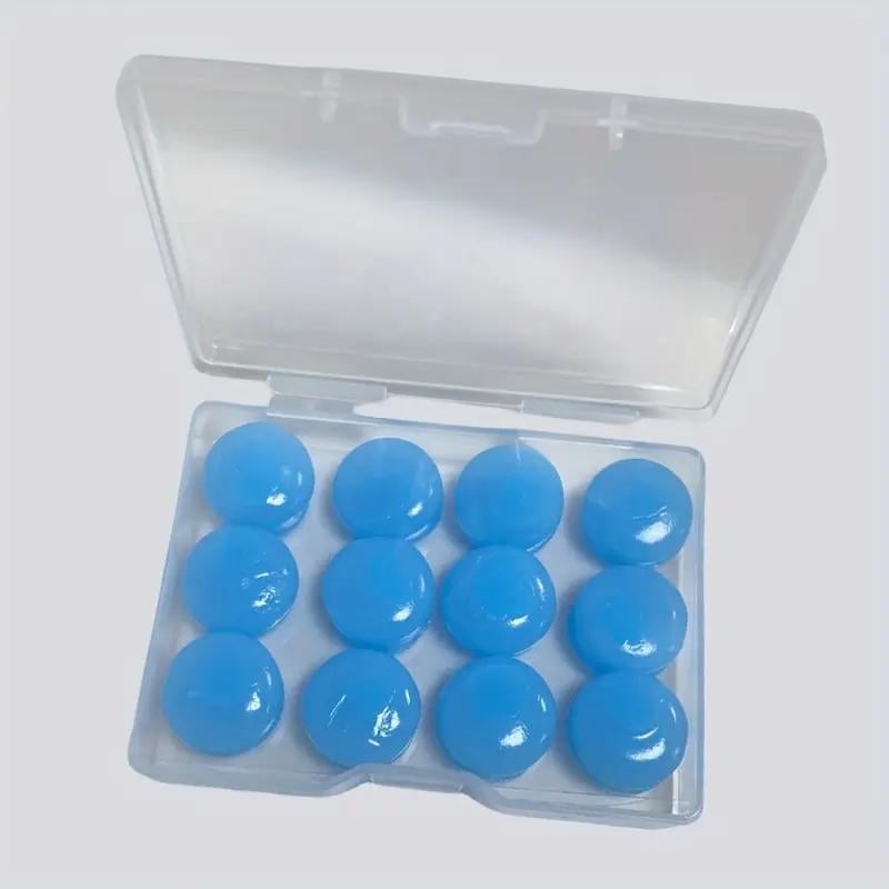 Беруши силиконовые многоразовые для сна/для плавания/от шума/храпа 12 шт. в кейсе Синий (2743174628) - фото 7 Беруши силиконовые многоразовые для сна/для плавания/от шума/храпа 12 шт. в кейсе Синий (2743174628) - фото 7