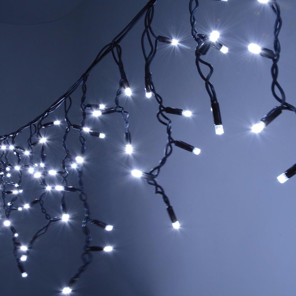 Гірлянда вулична світлодіодна Бахрома Flash мерехтіння 140 LED 5 мБілий (77) - фото 4