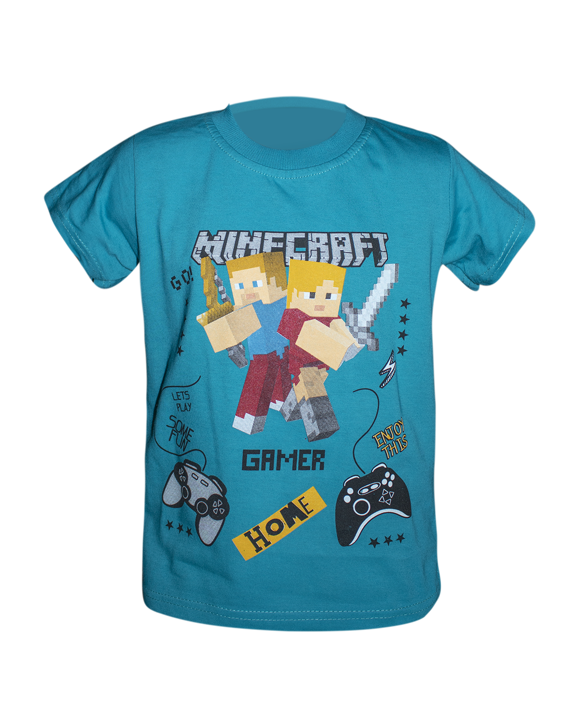 Футболка для хлопчика Майнкрафт 110 см Бірюзовий