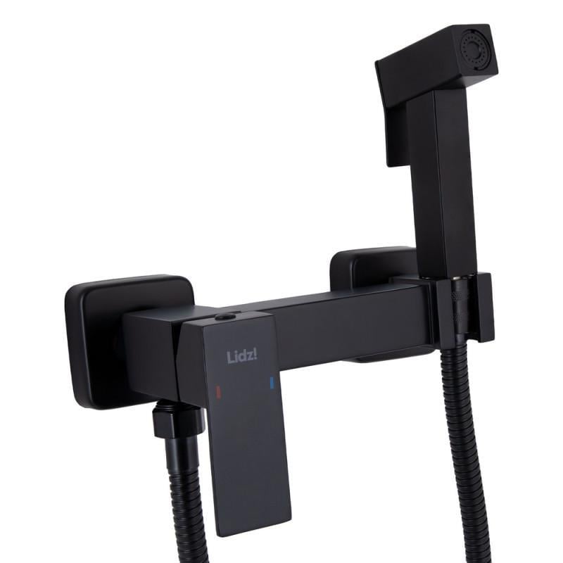 Набор для душа гигиенического Lidz Kubis 110 LDKUB110BLA46104 прямоугольный Black (36128194)