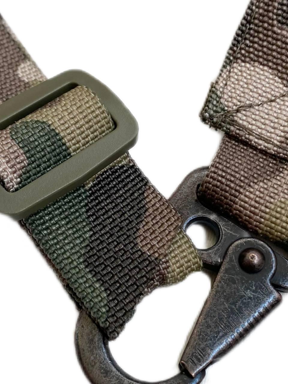 Ремень трехточечный оружейный для автомата АК с карабином Мультикам - фото 4