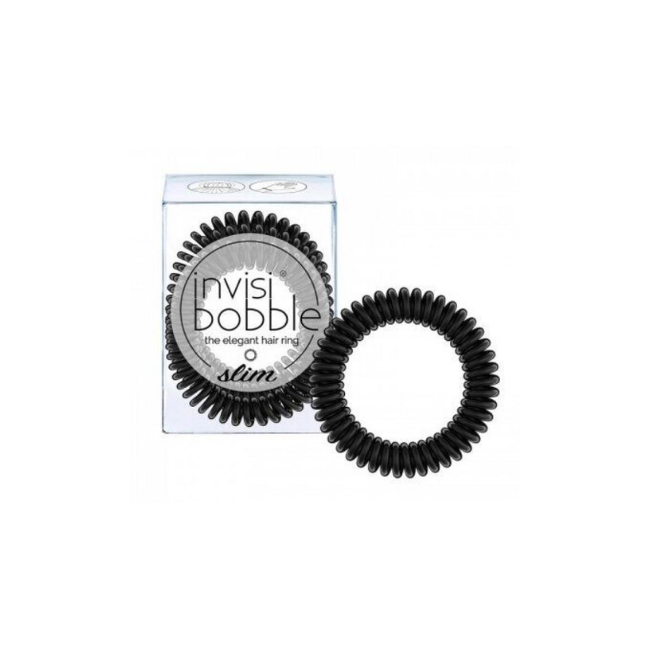 Резинка-браслет для волосся Invisibobble Slim True 3 шт. Black (4260285377143)