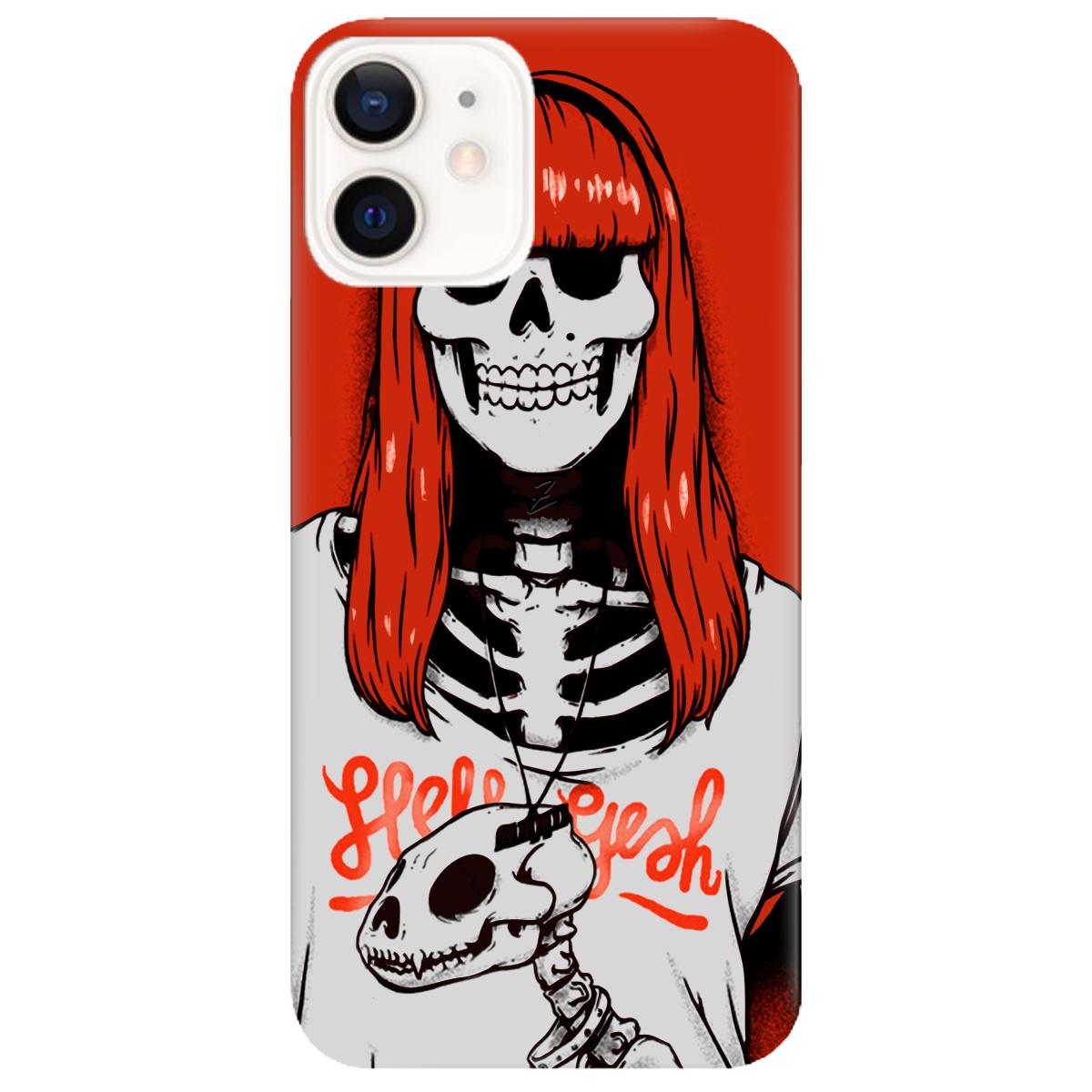 Силиконовый чехол Zorrov для Apple iPhone 12 - skeleton (14070040071087001)