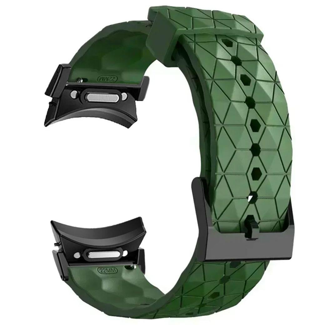 Ремешок Primolux Dimond силиконовый для часов Samsung Galaxy Watch 7/Watch 6/Watch FE Army Green Ремешок Primolux Dimond силиконовый для часов Samsung Galaxy Watch 7/Watch 6/Watch FE Army Green