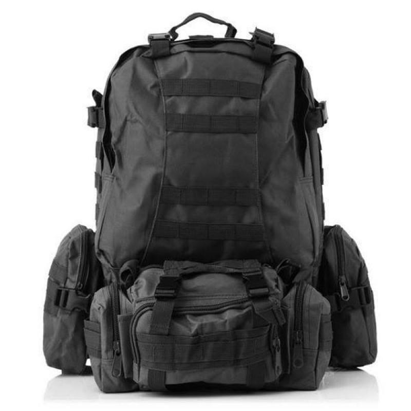 Рюкзак чоловічий туристичний з 3 підсумками Tactical Backpack B08 з кріпленням MOLLE на 55 л