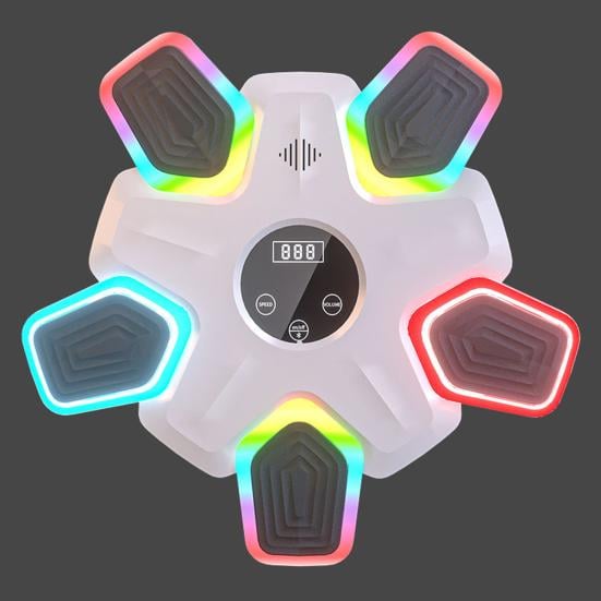 Тренажер для бокса настенный OSPORT музыкальный с подсветкой Белый (MS 4453) - фото 3 Тренажер для бокса настенный OSPORT музыкальный с подсветкой Белый (MS 4453) - фото 3