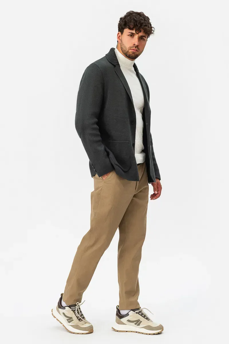 Пиджак трикотажный SVTR р. 48 Темно-серый (393) - фото 2 Пиджак трикотажный SVTR р. 48 Темно-серый (393) - фото 2