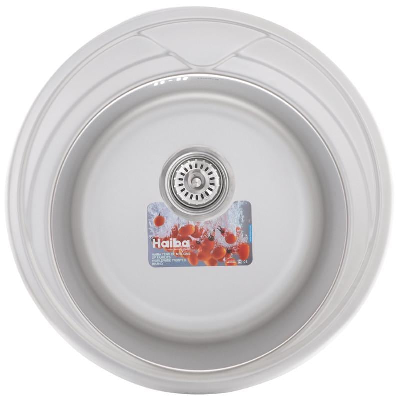 Мойка кухонная Haiba satin 510 мм (HB0654)