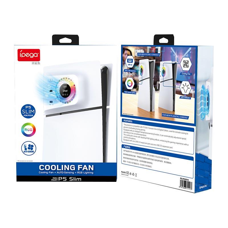 Повітряне охолодження Ipega cooling fan для PS5 Slim PG-P5S019 USB2.0/3.0/RGB - фото 7 Повітряне охолодження Ipega cooling fan для PS5 Slim PG-P5S019 USB2.0/3.0/RGB - фото 7